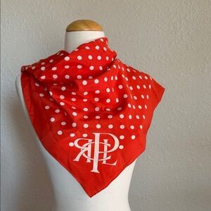 NWT Ralph Lauren Polka Dot Scarf